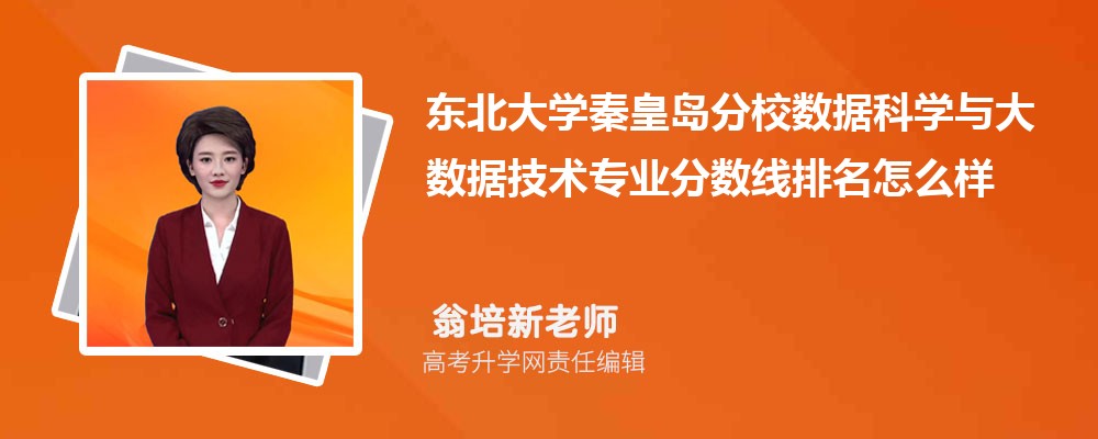 东北大学秦皇岛分校的数据科学与大数据技术专业分数线(附2020-2022最低分排名怎么样)