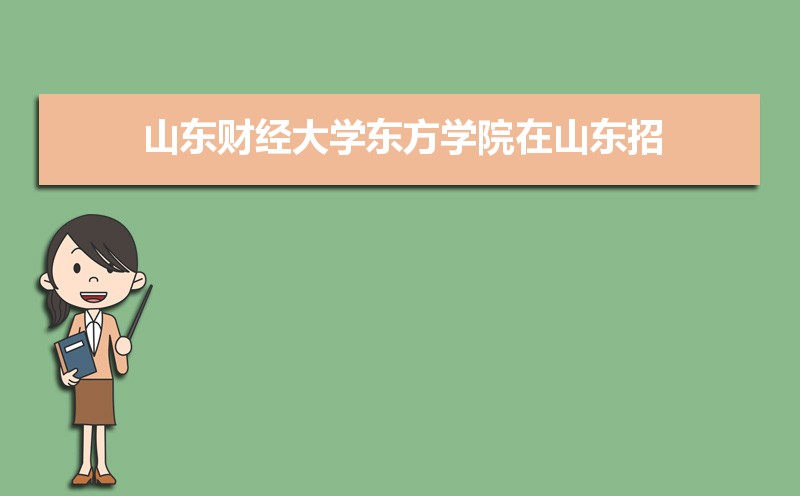 山东财经大学东方学院在山东招生计划和招生人数一览表