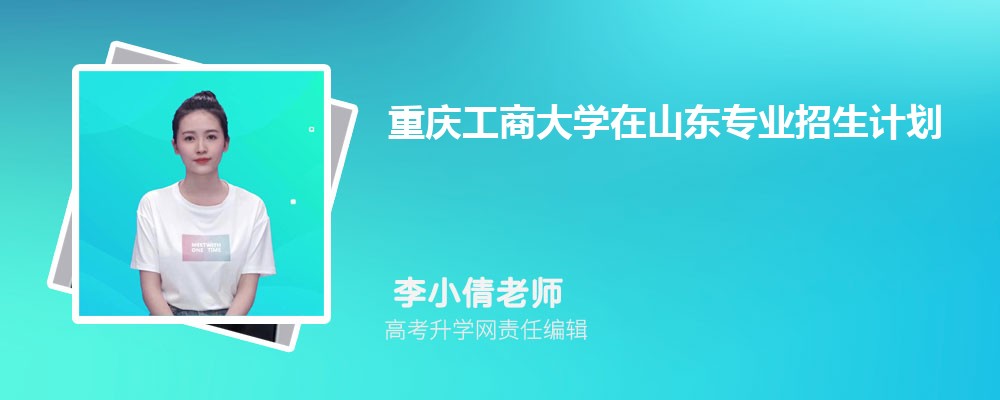 重庆工商大学在山东高考专业招生计划(人数+代码)