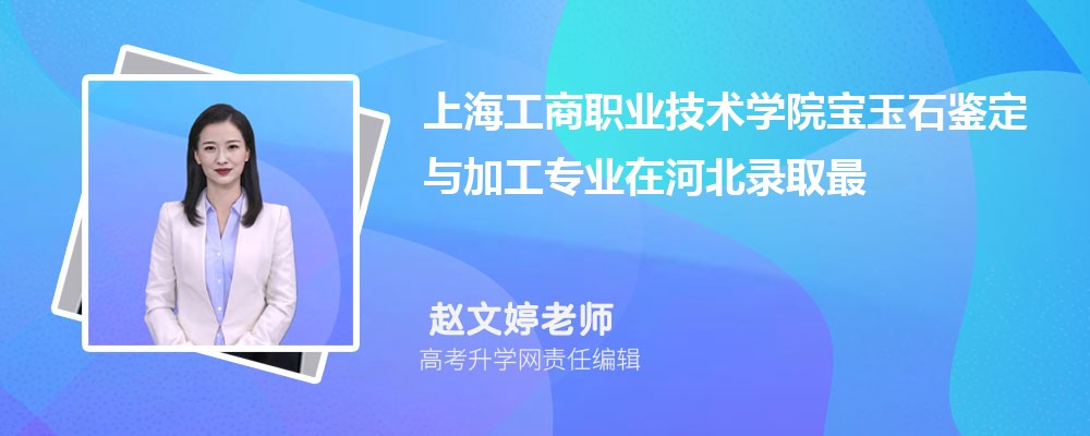 上海工商职业技术学院宝玉石鉴定与加工专业在河北录取最低分数线和录取位次排名是多少 上海工商职业技术学院宝玉石鉴定与加工专业在河北录取最低分数线和录取位次排名是多少