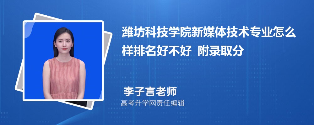 Ϋ���Ƽ�ѧԺ��ý�弼��רҵ��ô�������ò��� ��¼ȡ������